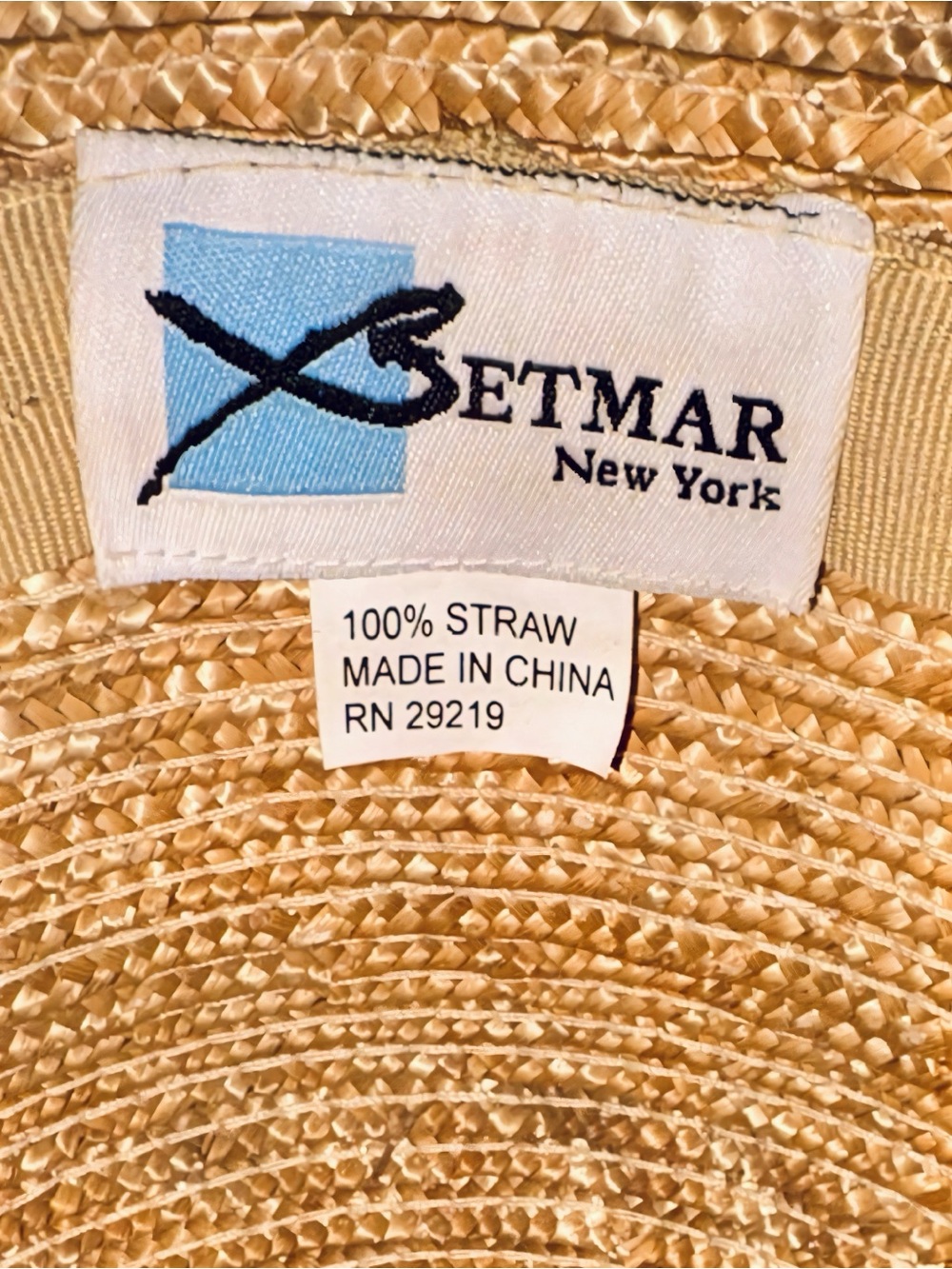 Betmar New York Vintage Straw Cloche Bowler Hat Striped Ban - Picture 2 of 16